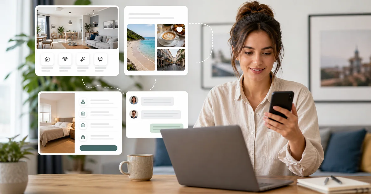 Hostfully comparison with Host Pilot guest guide, direct booking website, and GuestGPT