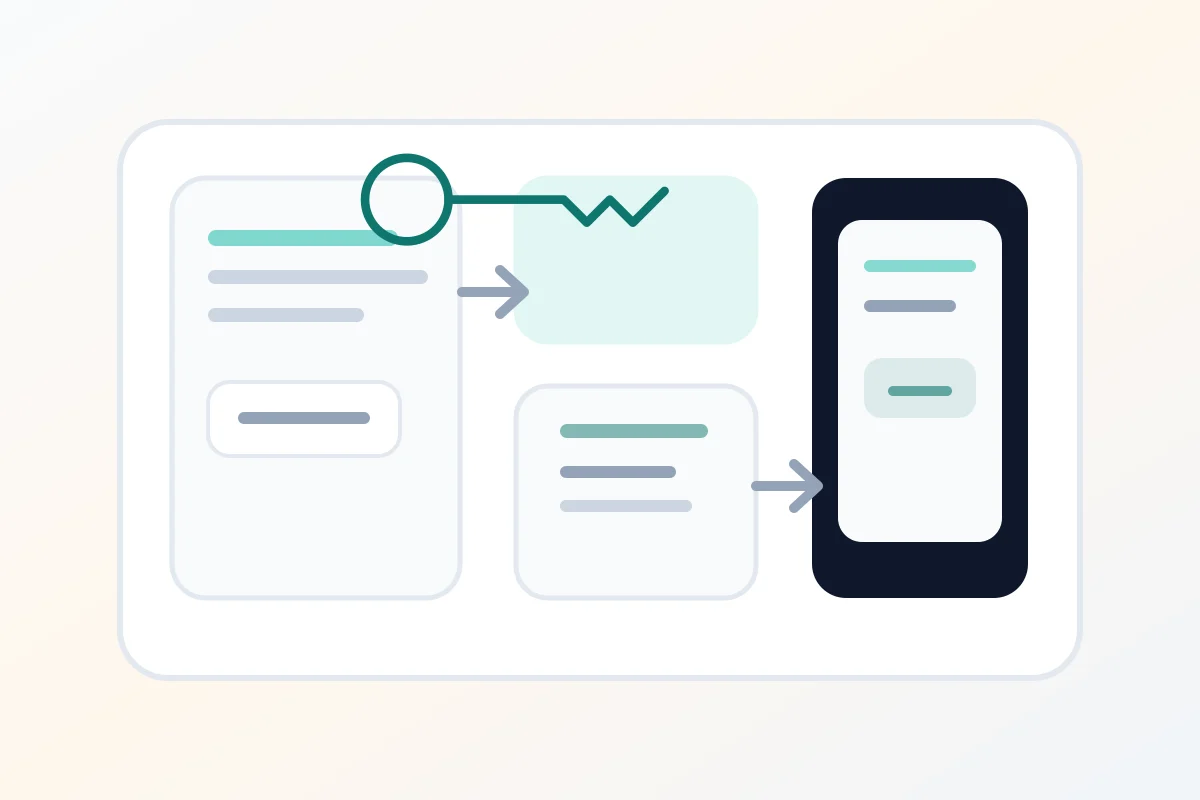 Host workflow illustration for managing Airbnb check-in with guest messages and a guide link