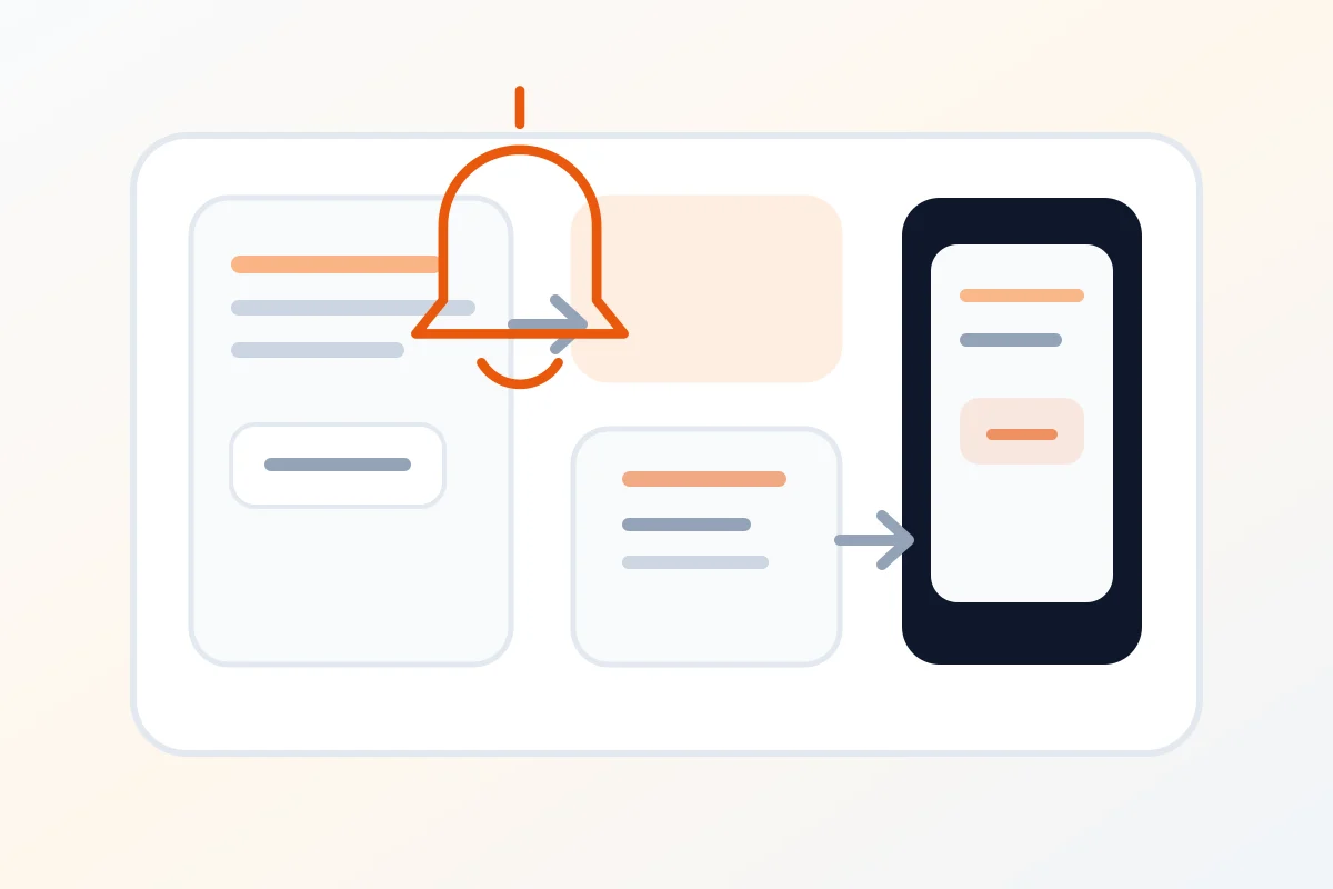 Host workflow illustration for managing checkout reminders with guest messages and a guide link