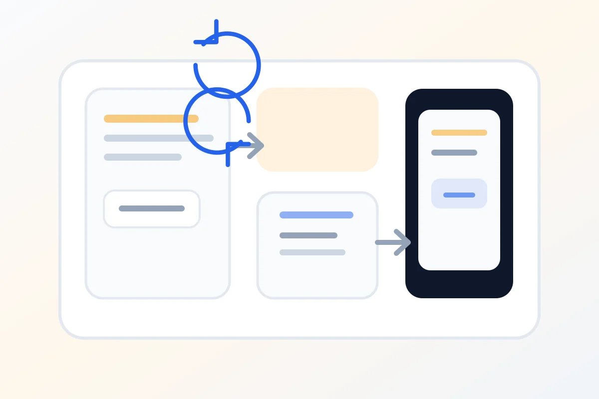 Host workflow illustration for managing Airbnb guest messages with guest messages and a guide link